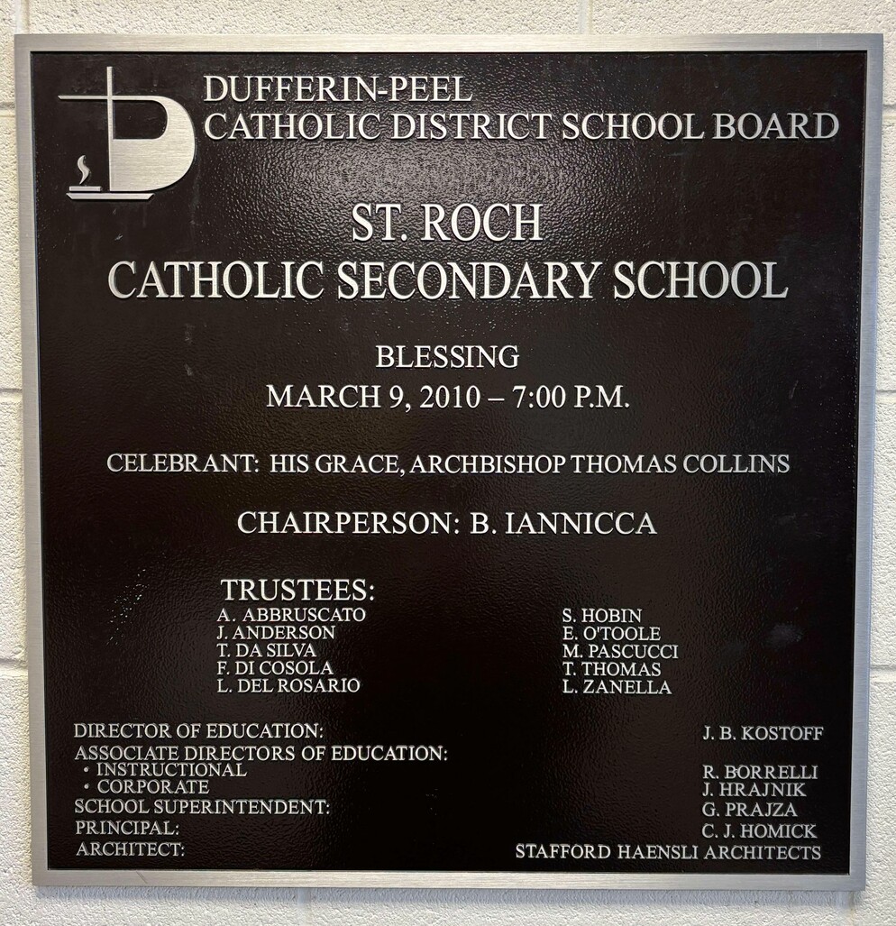 School Blessing Plaque