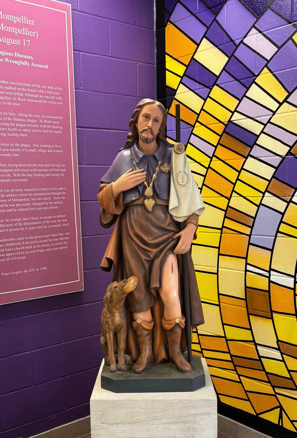 Statue of Saint Roch of Montpellier
