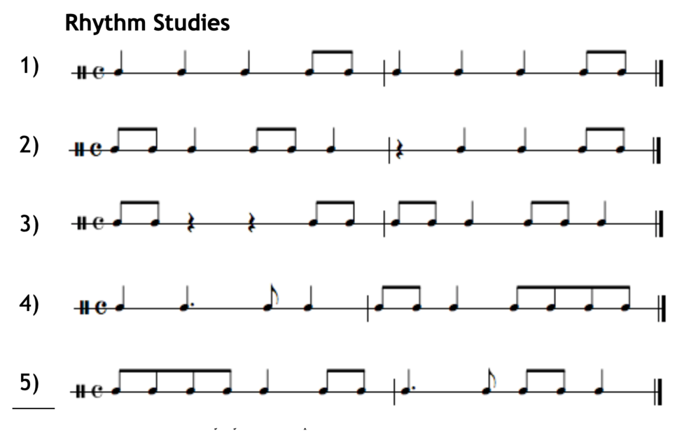 Picture of a music sheet